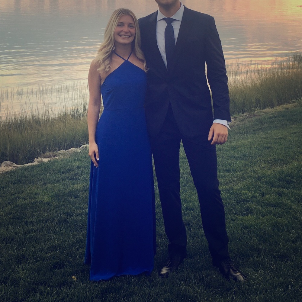 Royal blue maxi dress